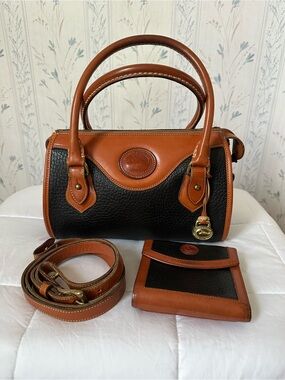 Dooney & Bourke Vintage Leather Satchel with Wallet